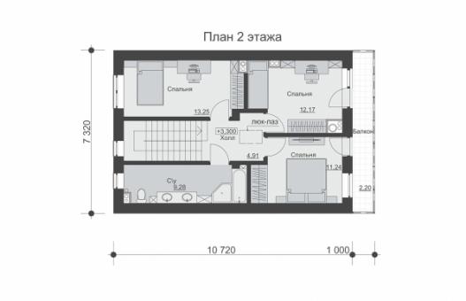 Двухэтажный с подвалом, кухней-гостиной и четыремя спальнями